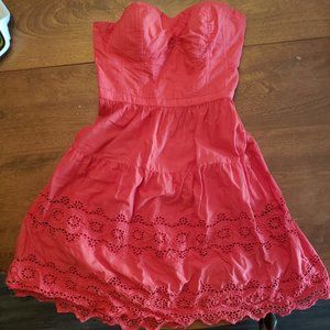 American Eagle Lace Strapless Eyelet Dress. Size 2.